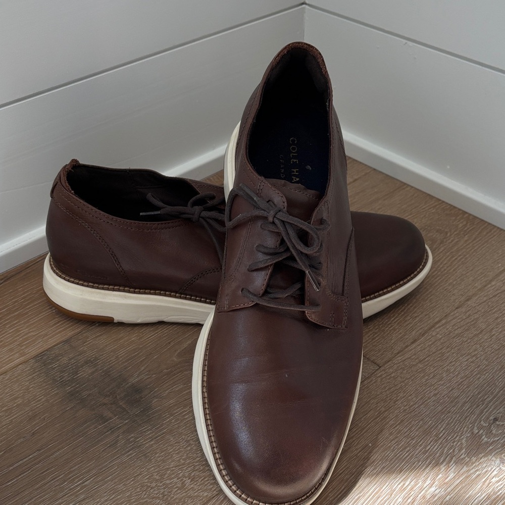 Cole Haan Men's Dark Brown Leather Oxfords